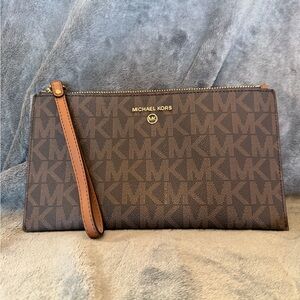 Michael Kors Jet Set Monogram Clutch